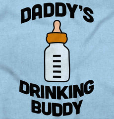 Dad Drinking Buddy Infant Baby Bib-Direct To Garment Print-Brisco Baby