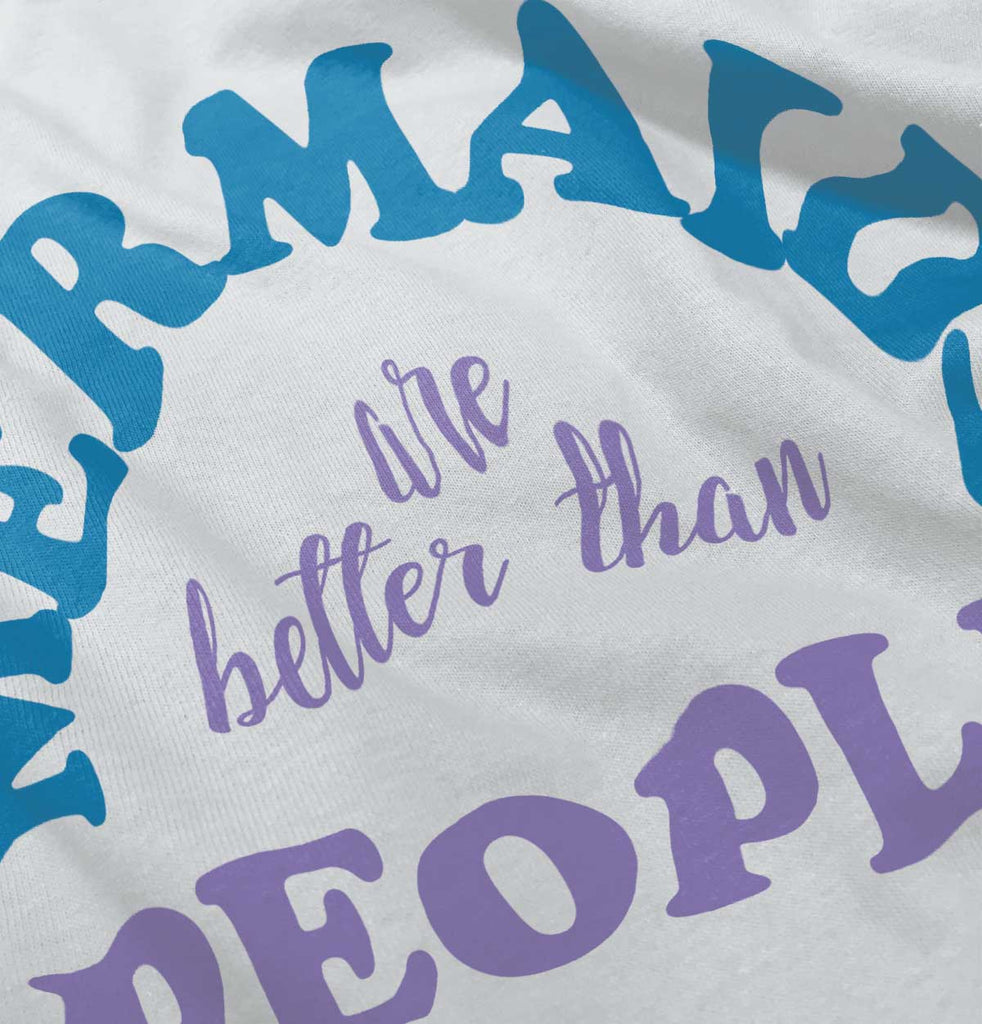 Mermaids Are Better Infant Baby Bib-Direct To Garment Print-Brisco Baby