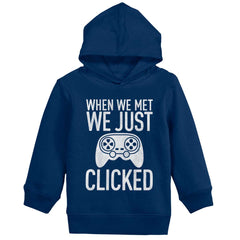 We Just Clicked Video Game Nerd Toddler Pullover Hoodie-Direct To Garment Print-Brisco Baby