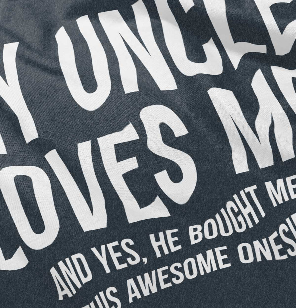 Uncle Loves Me Bough Toddler Football Jersey Tee-Direct To Garment Print-Brisco Baby