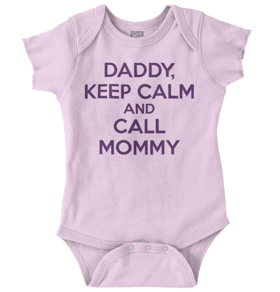 Call Mommy Romper Bodysuit-Direct To Garment Print-Brisco Baby