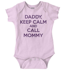 Call Mommy Romper Bodysuit-Direct To Garment Print-Brisco Baby