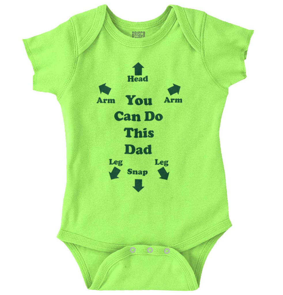 You Can Do This Romper Bodysuit-Direct To Garment Print-Brisco Baby