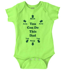 You Can Do This Romper Bodysuit-Direct To Garment Print-Brisco Baby
