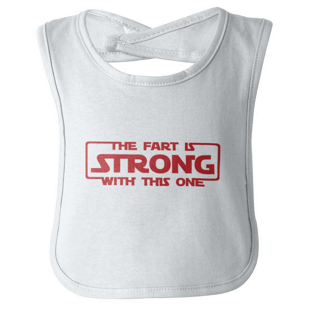 Fart Is Strong Infant Baby Bib-Direct To Garment Print-Brisco Baby