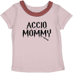 Accio Mommy Toddler Ruffled Trim T-Shirt-Direct To Garment Print-Brisco Baby