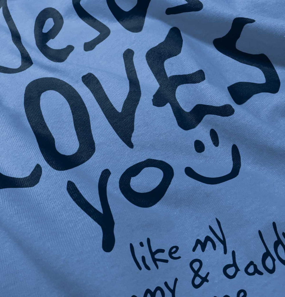 Jesus Loves You Toddler Baseball-Direct To Garment Print-Brisco Baby