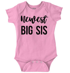 Newest Big Sis Romper Bodysuit-Direct To Garment Print-Brisco Baby