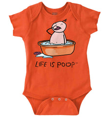 Eating Soap Romper-Direct To Garment Print-Brisco Baby