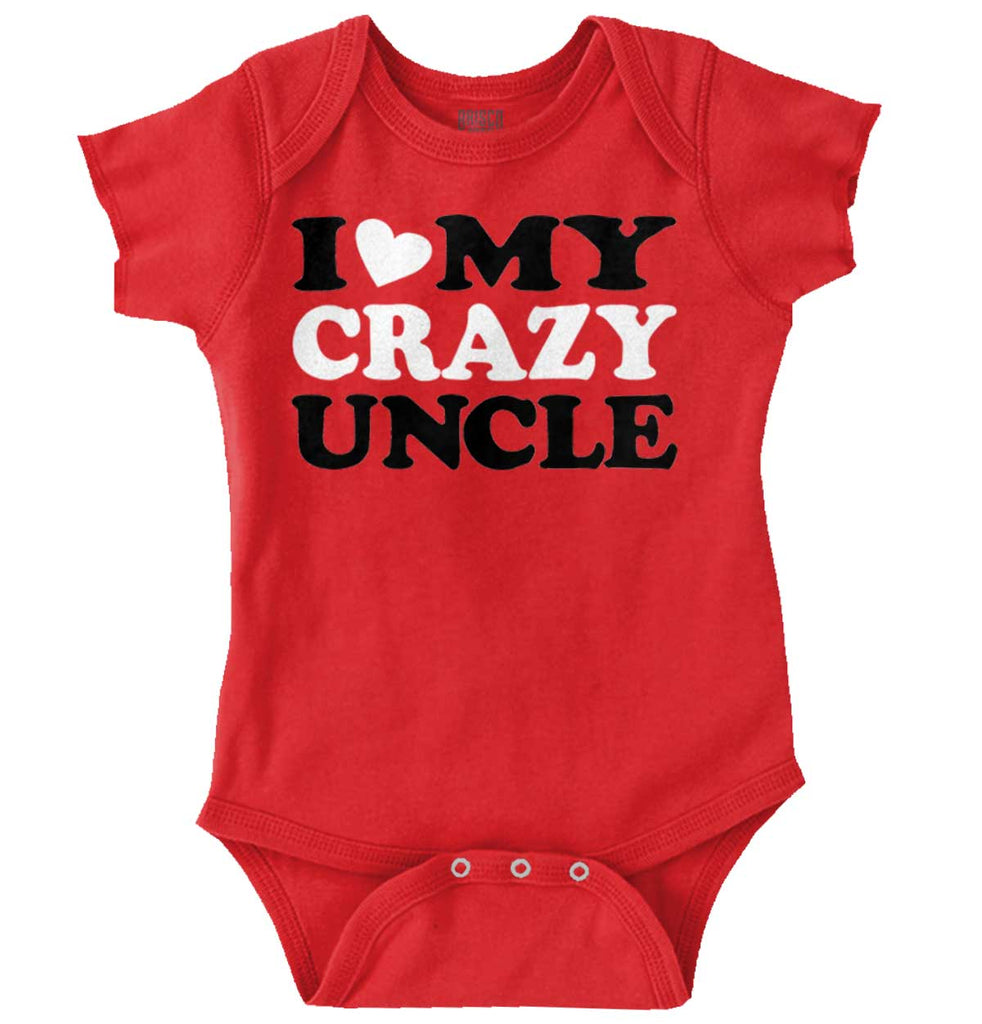 My Crazy Uncle Romper Bodysuit-Direct To Garment Print-Brisco Baby