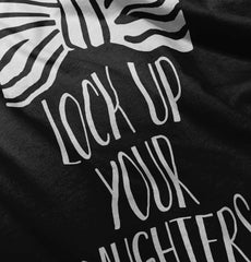 Lock Up Your Daughters Infant Baby Bib-Direct To Garment Print-Brisco Baby