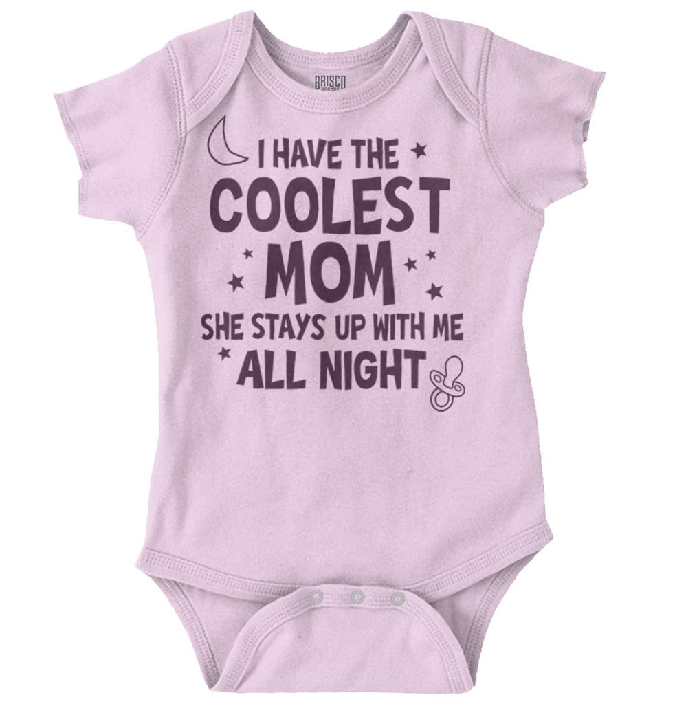 Coolest Mom Romper Bodysuit-Direct To Garment Print-Brisco Baby