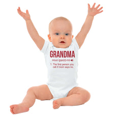 Grandma Romper Bodysuit-Direct To Garment Print-Brisco Baby