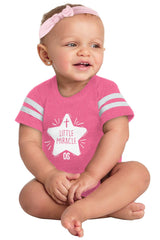 Little Miracle Football Romper Bodysuit-Direct To Garment Print-Brisco Baby