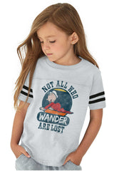 Sweet Pea Wander Toddler Football Jersey Tee-Direct To Garment Print-Brisco Baby