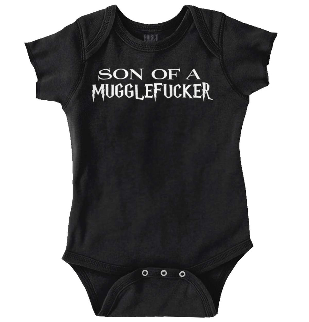 Son Of A Mugglefucke Romper Bodysuit-Direct To Garment Print-Brisco Baby