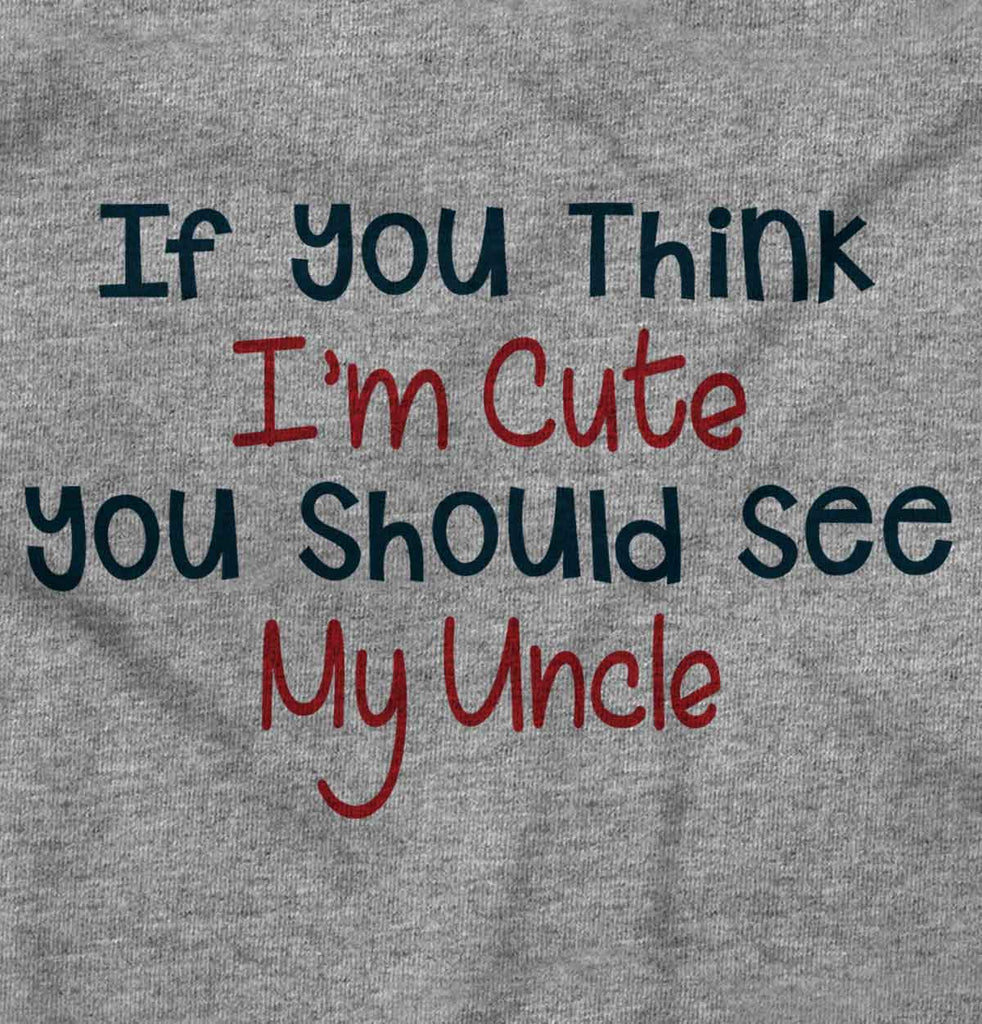 See My Uncle Raglan Romper Bodysuit-Direct To Garment Print-Brisco Baby