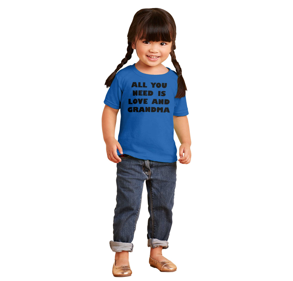 All You Need Is Love And Grandma Infant Toddler T Shirt-Direct To Garment Print-Brisco Baby