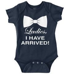 I Have Arrived Romper Bodysuit-Direct To Garment Print-Brisco Baby