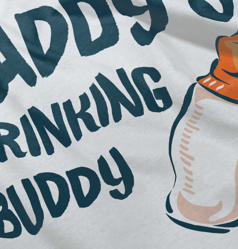 Daddy's Drinking Buddy Infant Baby Bib-Direct To Garment Print-Brisco Baby