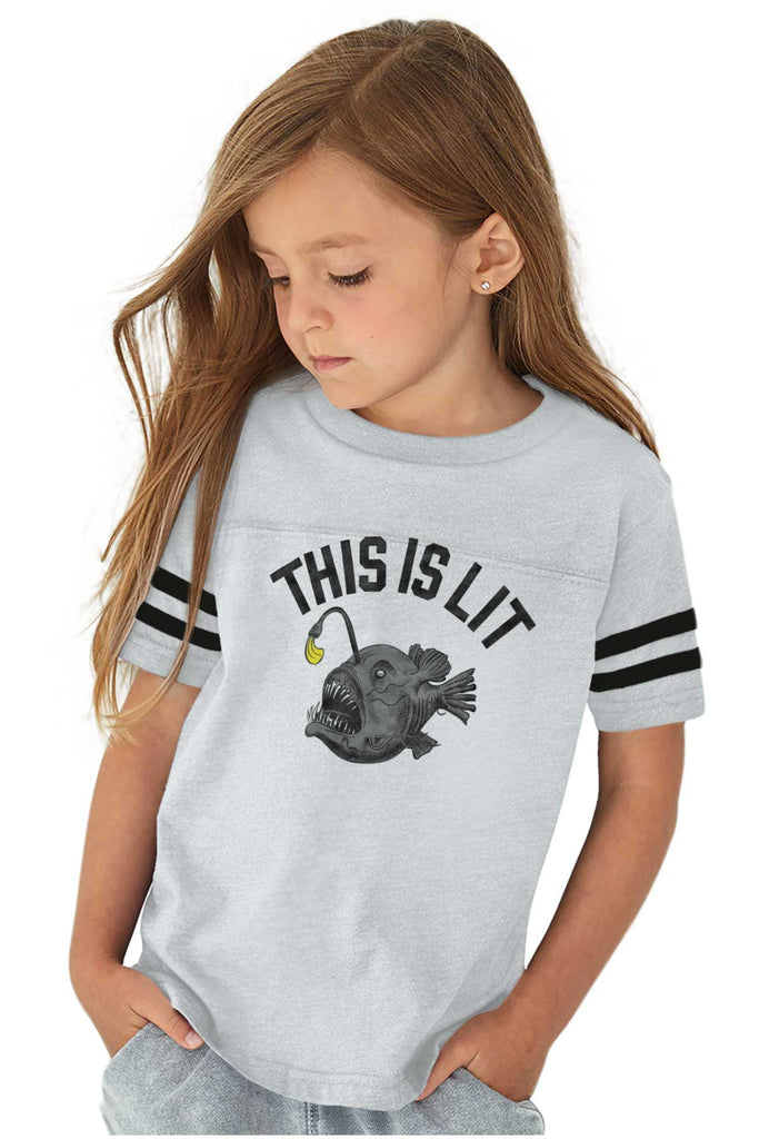 This Is Lit Football Jersey-Direct To Garment Print-Brisco Baby