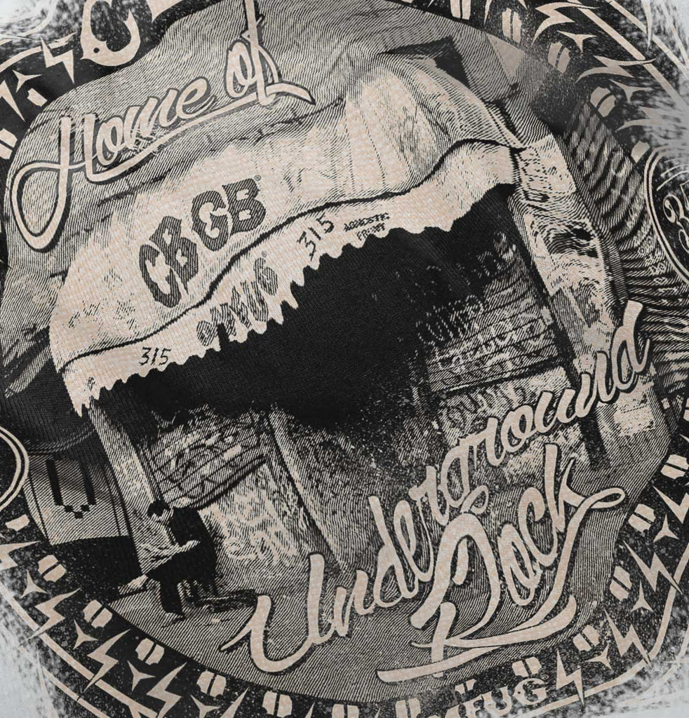 CBGB Photo Infant Baby Bib-Direct To Garment Print-Brisco Baby