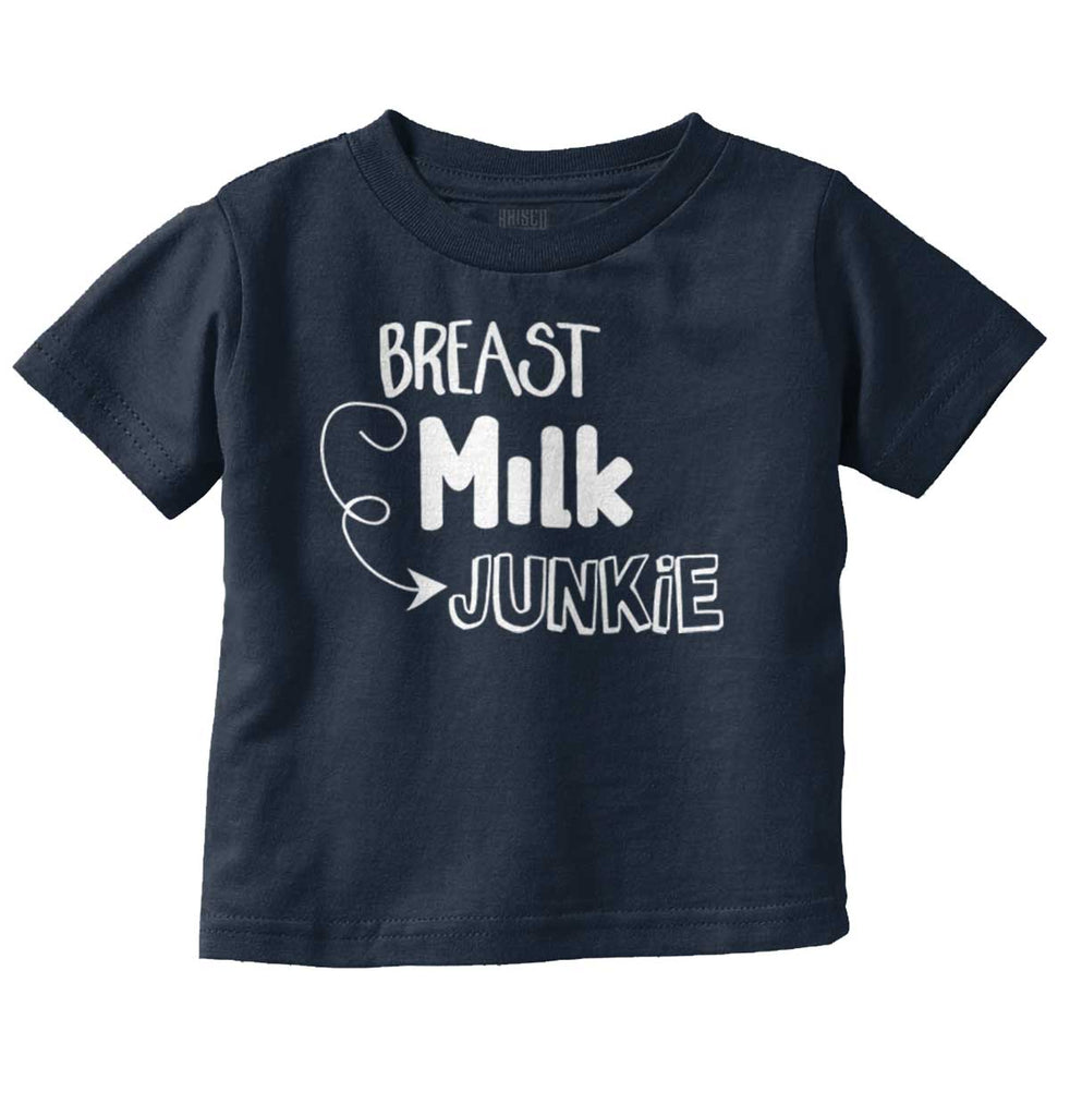Milk Junkie Infant Toddler T Shirt-Direct To Garment Print-Brisco Baby