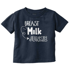 Milk Junkie Infant Toddler T Shirt-Direct To Garment Print-Brisco Baby