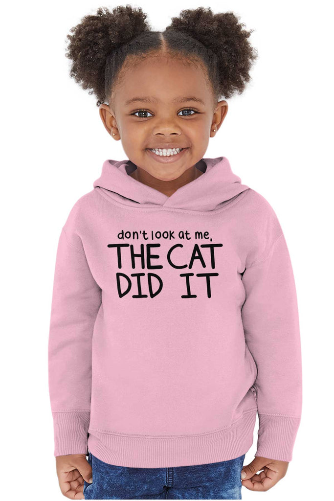 Cat Did It Toddler Pullover Hoodie-Direct To Garment Print-Brisco Baby
