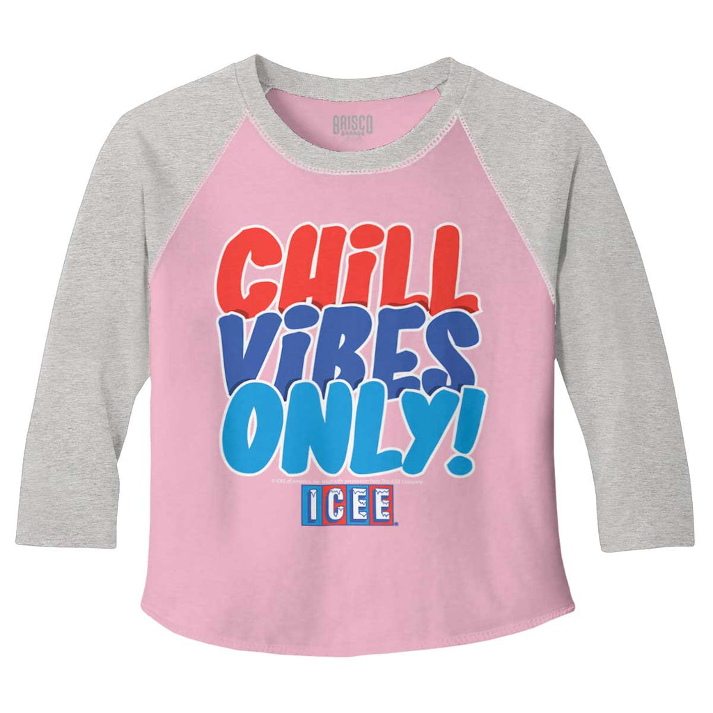 Chill Vibes Only Toddler Baseball-Direct To Garment Print-Brisco Baby