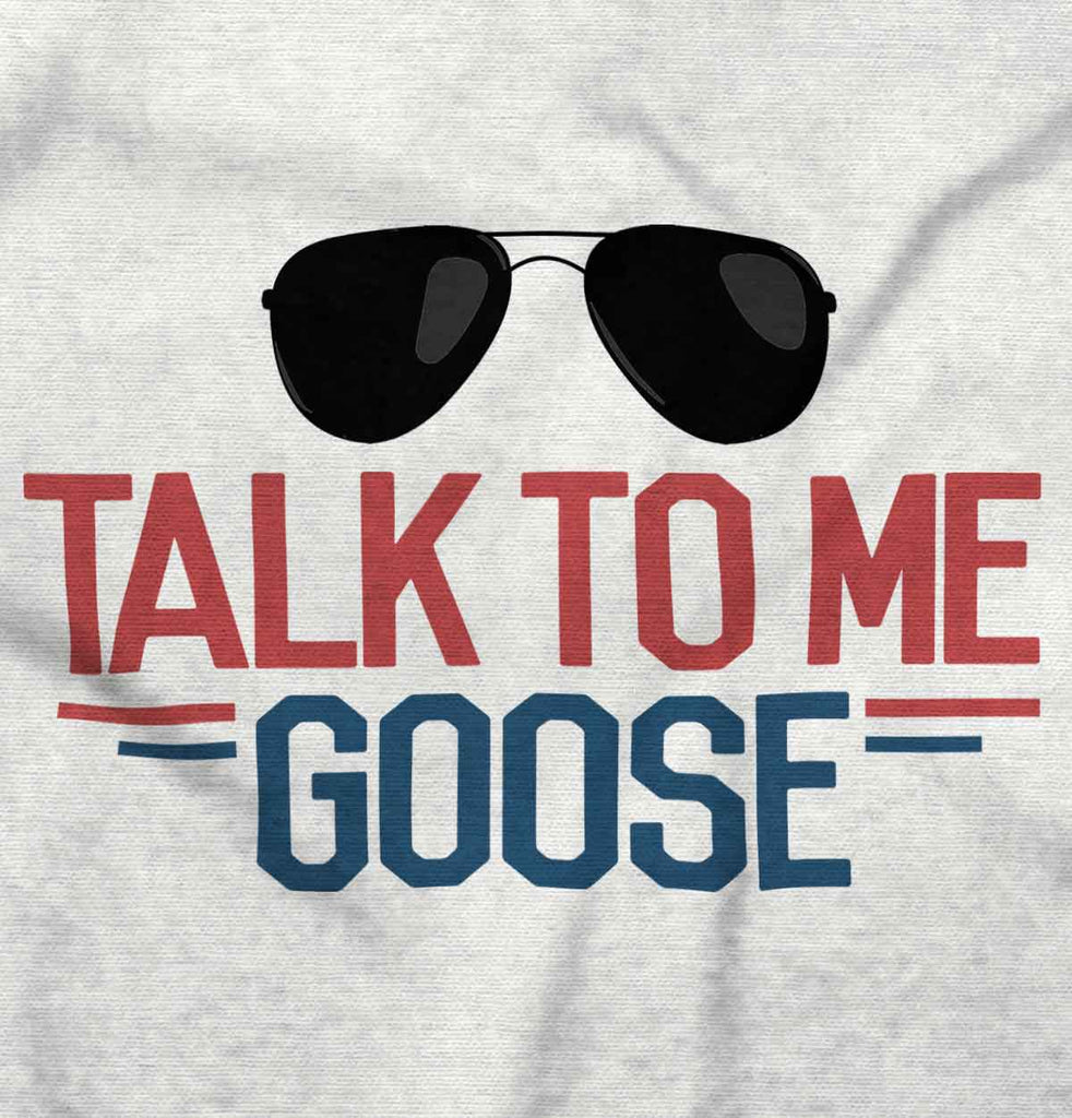 Talk To Me Goose Toddler Ruffle Bottom Tee-Direct To Garment Print-Brisco Baby