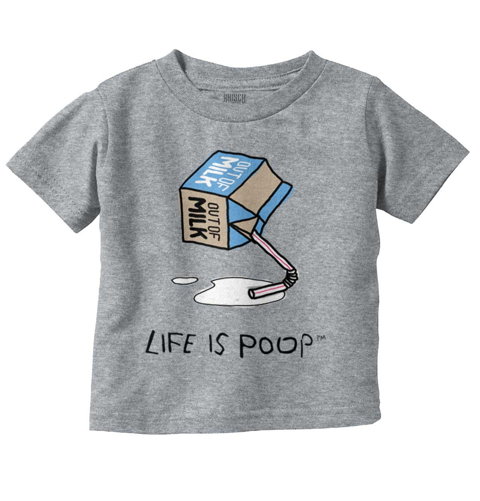 Out of Milk Infant Toddler T Shirt-Direct To Garment Print-Brisco Baby