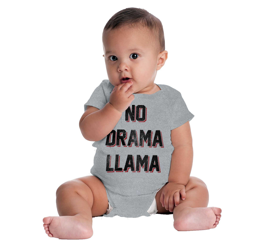 No Drama Romper Bodysuit-Direct To Garment Print-Brisco Baby