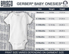 Loved By The King Gerber Onesie-Direct To Garment Print-Brisco Baby