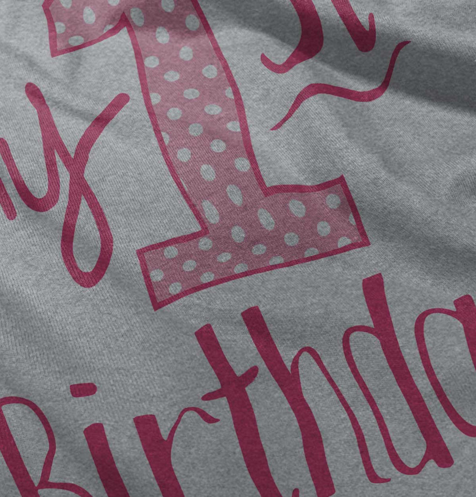 My First Birthday Romper Bodysuit-Direct To Garment Print-Brisco Baby