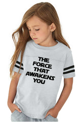 Force Awakens You Toddler Football Jersey Tee-Direct To Garment Print-Brisco Baby
