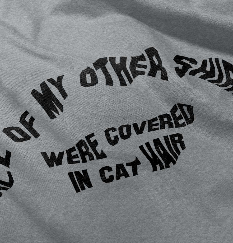 Covered In Cat Hair Romper Bodysuit-Direct To Garment Print-Brisco Baby