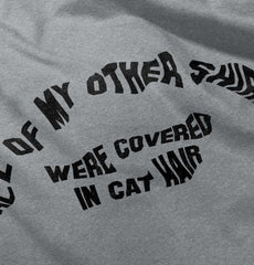 Covered In Cat Hair Romper Bodysuit-Direct To Garment Print-Brisco Baby