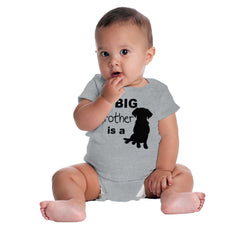 Brother is a Dog Romper Bodysuit-Direct To Garment Print-Brisco Baby