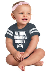 Future Gaming Buddy Football Romper Bodysuit-Direct To Garment Print-Brisco Baby