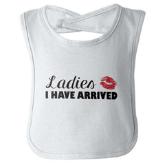 I Have Arrived Infant Baby Bib-Direct To Garment Print-Brisco Baby