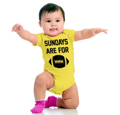 Sundays for Football Romper Bodysuit-Direct To Garment Print-Brisco Baby