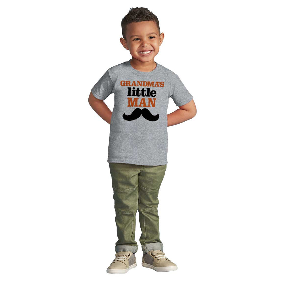 Grandmas Little Man Infant Toddler T Shirt-Direct To Garment Print-Brisco Baby