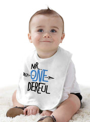 Mr. Onederful Infant Baby Bib-Direct To Garment Print-Brisco Baby