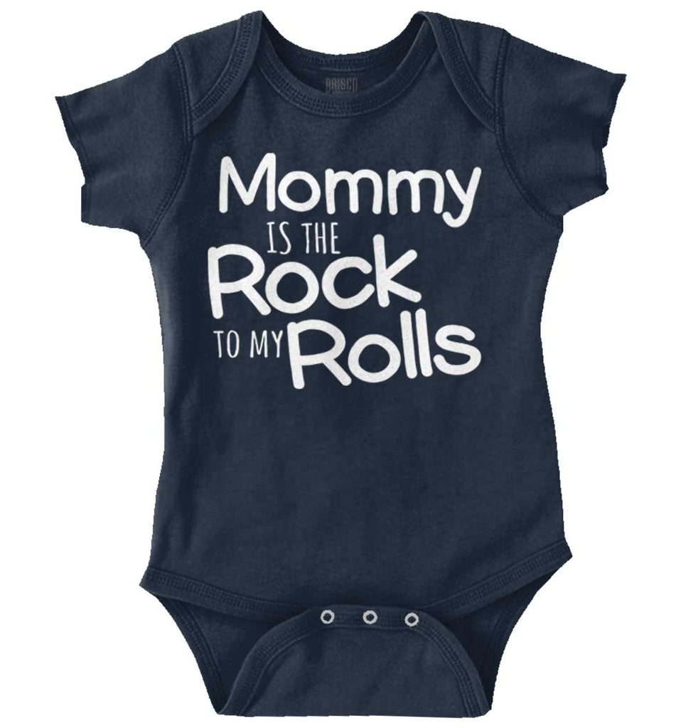 Rock To My Rolls Romper Bodysuit-Direct To Garment Print-Brisco Baby