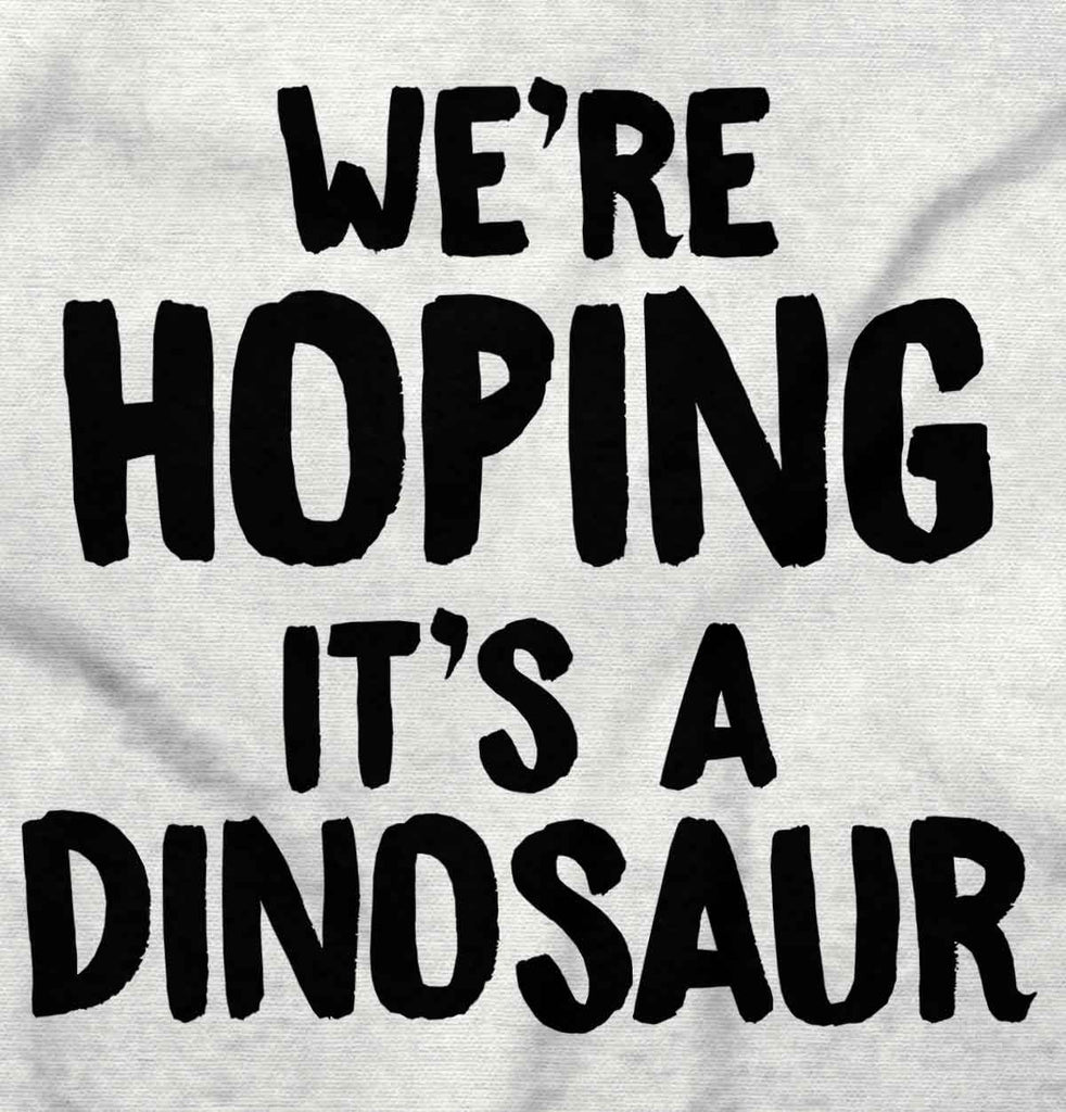 We're Hoping It's A Dinosaur Maternity T-Shirt-Direct To Garment Print-Brisco Baby