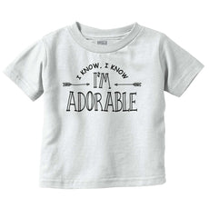 I'm Adorable Infant Toddler T Shirt-Direct To Garment Print-Brisco Baby