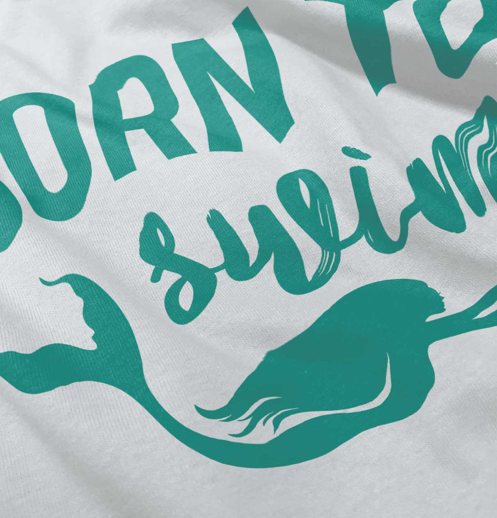 Born To Swim Infant Baby Bib-Direct To Garment Print-Brisco Baby