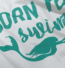 Born To Swim Infant Baby Bib-Direct To Garment Print-Brisco Baby