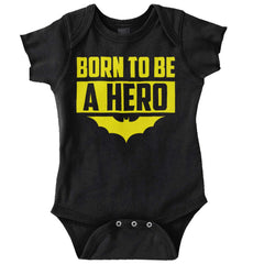 Born Batman Romper Bodysuit-Misc-Brisco Baby